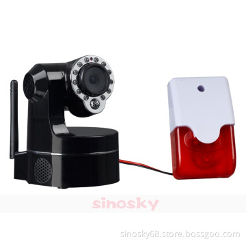 IP Camera WiFi Indoor Security Lens 3x Zoon with Alarm (QT-09BW)